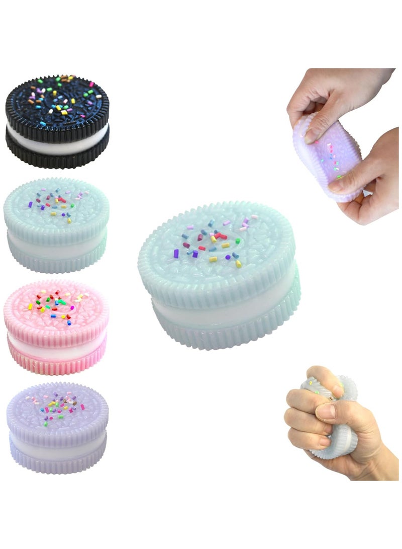 لعبة تخفيف التوتر من السيليكون، لعبة تهوية لتخفيف الضغط فائقة النعومة، مثالية للعبة الاسترخاء والتوتر والقلق، ألعاب الضغط على كرات الضغط اللزجة (عبوة من 1... - Image 1